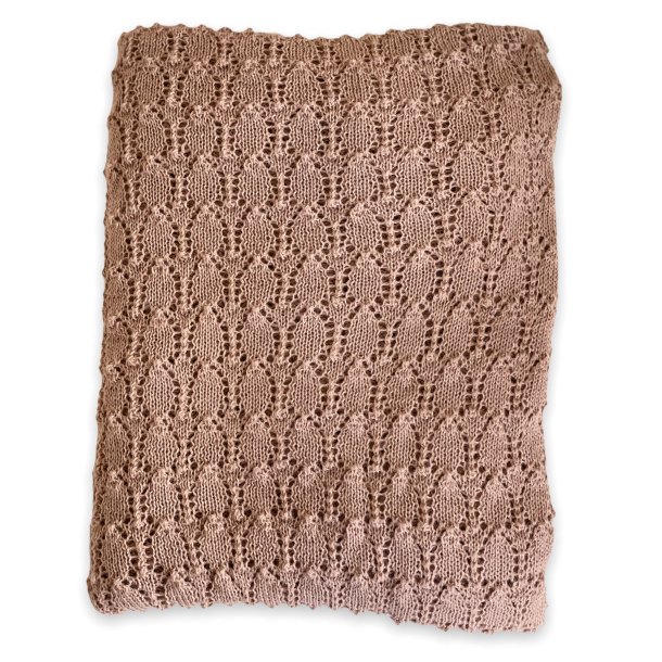 Chola: Alpaca Strikket Mnstret Tppe - pudder