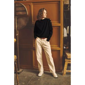 Le Mont Saint Michel: Sariana Milano Knit Boxy Sweater - Black