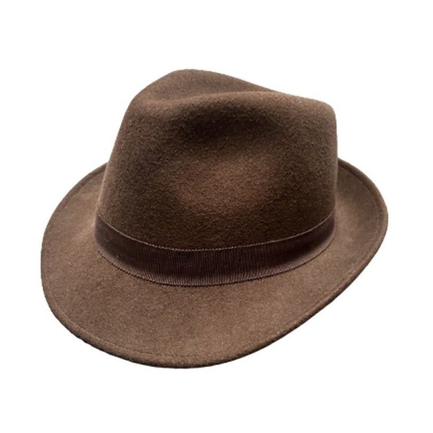 Kanopi par le Beret Franais: Trilby Hat - Medium Brown T 59
