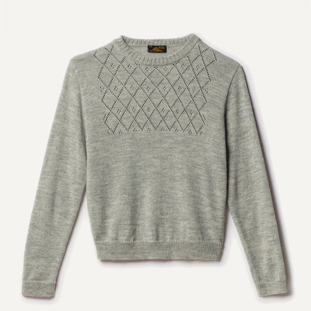 Le Mont Saint Michel: Sloria Eyelet Sweater - Grey