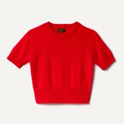 Le Mont Saint Michel: Shanna Angora Sweater - Red