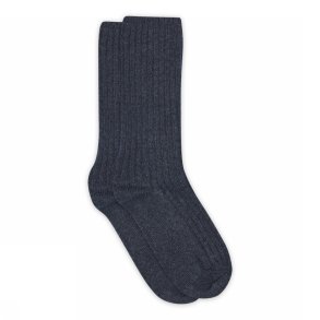 mp Denmark: Str�mper - Bess Long Socks - Dark Denim Melange