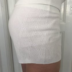 Le Mont Saint Michel: Triangle Jacquard Shorts - white