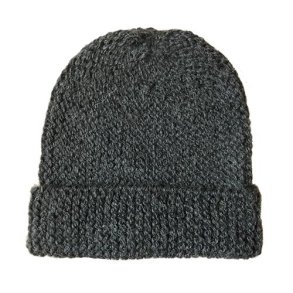 Chola: Hue Ribstrikket Alpaca - Koks Gr