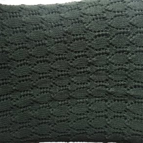 Alpaca Strikket Mnstret Tppe - Pine Green