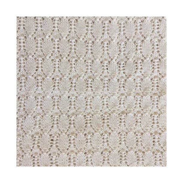 Chola: Alpaca Strikket Mnstret Tppe - creme