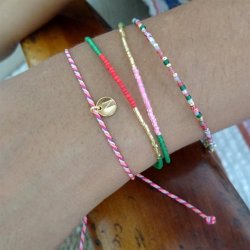 Blush Indigo: Armbnd - Be Blush - Block Mix 25