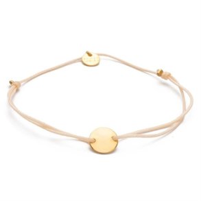 Blush Indigo: Armbnd - Darling Disc Gold - Creme Blush