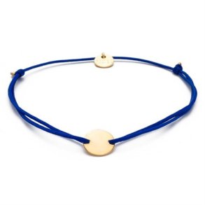 Blush Indigo: Armbnd - Darling Disc Gold - Indigo Blue