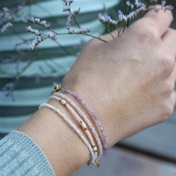 Blush Indigo: Armbnd - Sweet Gem - Rose Quartz