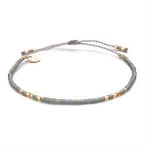 Blush Indigo: Armbnd - Sweet String - Frosted Grey