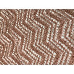 Chola: Strikket Mnstret Trklde - Alpaca - Brick