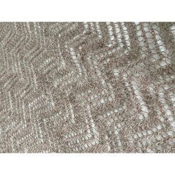 Chola: Strikket Mnstret Trklde - Alpaca - Lys brun