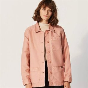 Le Mont Saint Michel: Work Jacket - Moleskin Cotton - Ash Pink
