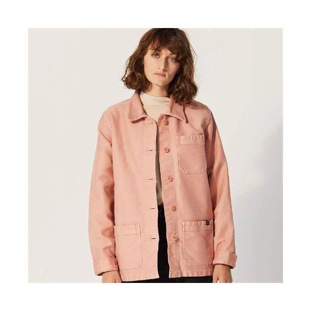 Le Mont Saint Michel: Work Jacket - Moleskin Cotton - Ash Pink