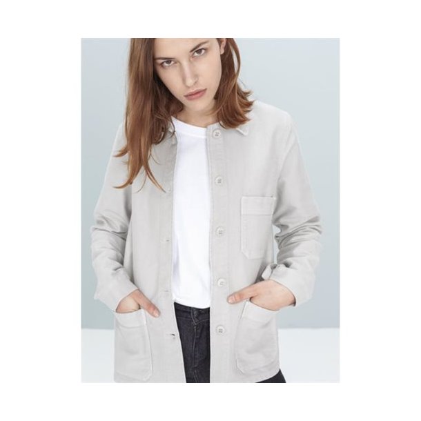 Le Mont Saint Michel: Work Jacket - Moleskin Cotton - Grey