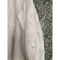 Sissel Edelbo: Moss Short Organic Cotton Dress - Hvid