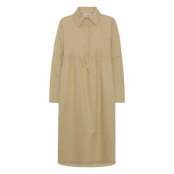 HUNKN: Kjole - Pianna Shirt Dress - Camel