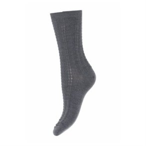 mp Denmark: Strmper - Anna - Uld - Dark Grey Melange 