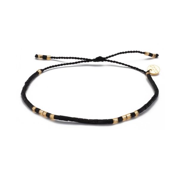 Blush Indigo: Armbnd - Sweet String - Frosted Black