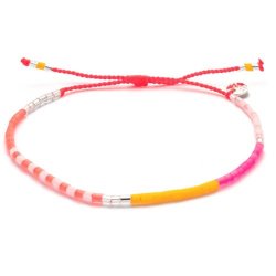 Blush Indigo: Armbnd - Sweet String - Pink Coco