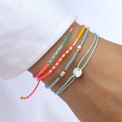 Blush Indigo: Armbnd - Sweet String - Pink Coco