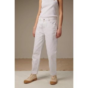 Le Mont Saint Michel: Boyfriend Denim bukser - White